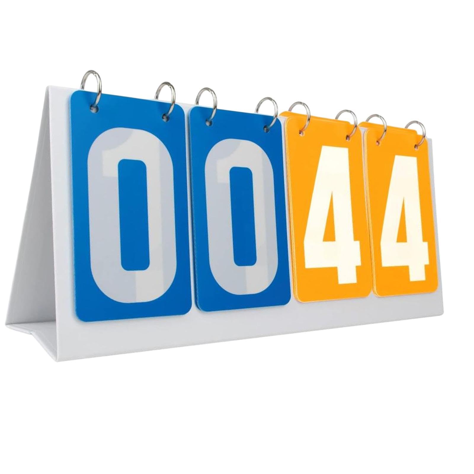 Flip Number Score Board sportowa tablica wyników do koszykówki, siatkówki, piłki nożnej, żółto-czerwona, 355 x 160 mm