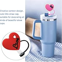 Vista 72 de Straw Cover Cap for Stanley Cup,Straw Topper Compatible for 30&40 Oz Tumbler with Handle,10mm 0.4in Dust-Proof Reusable Straw Tips Lids,Straw Tip