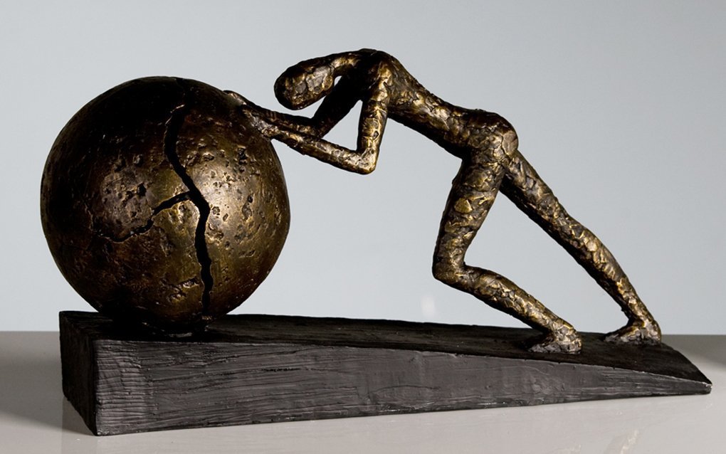 Casablanca Statue Heavy Ball, Résine Bronze 21 cm