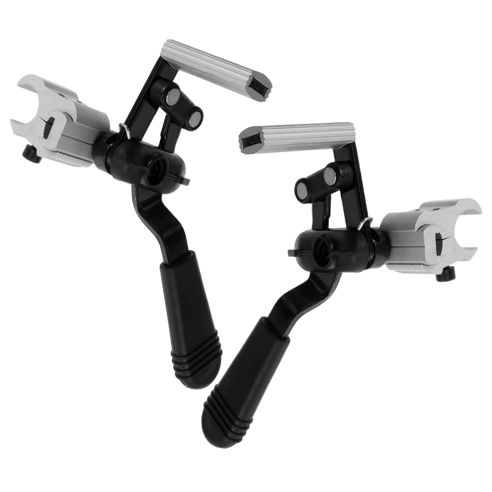 2 Szt. Częściowy Aluminiowych Dźwigni Hamulca Do Wózka Inwalidzkiego Ergonomiczne Przedłużki z Wygodnym Uchwytem Uniwersalne Zamienne Do Kontroli i Blokady Kół Zewnątrz