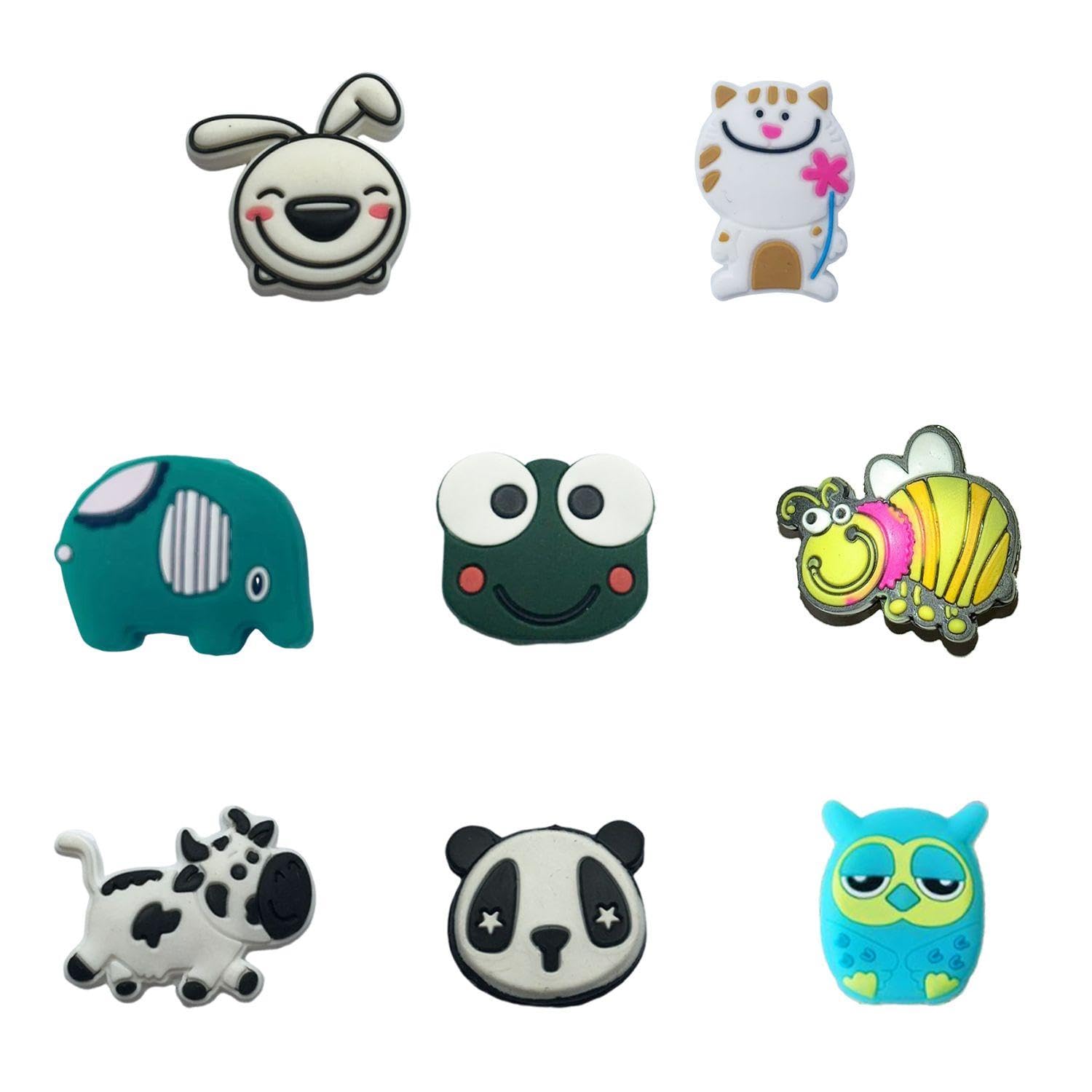 8 Piezas Amortiguadores Para Raqueta De Tenis, Amortiguadores De Animales De Dibujos Animados Lindos, Mini Amortiguadores, Amortiguadores De Silicona Creativos, Accesorios Para Raquetas De Tenis