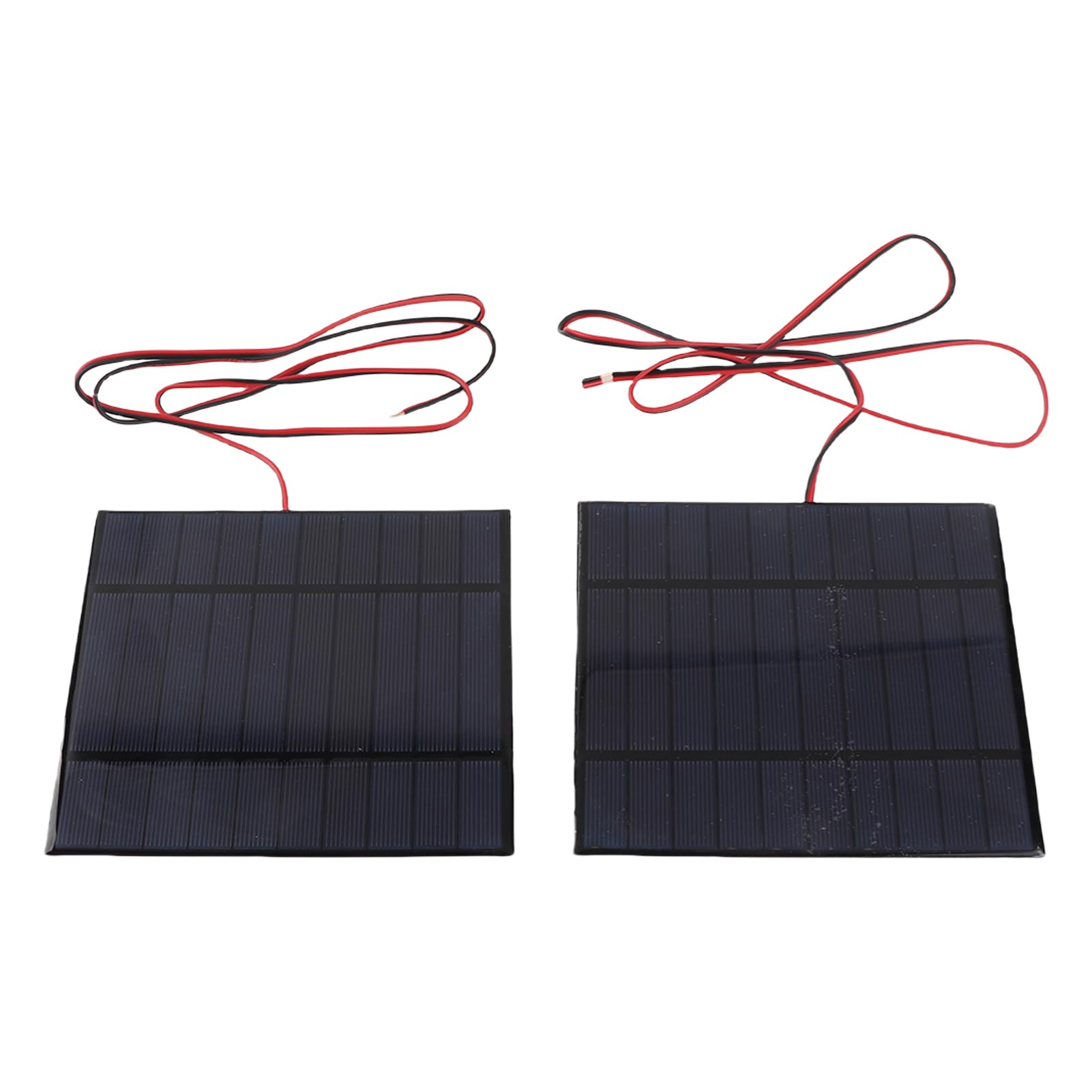 Modulo di Alimentazione Cella Pannello Solare DC5V 500mA 2 Pezzi con Cavo 100 Cm, Resistente Allae Al per Luci Solari del Prato, Caricabatterie per Cellulare, Torcia