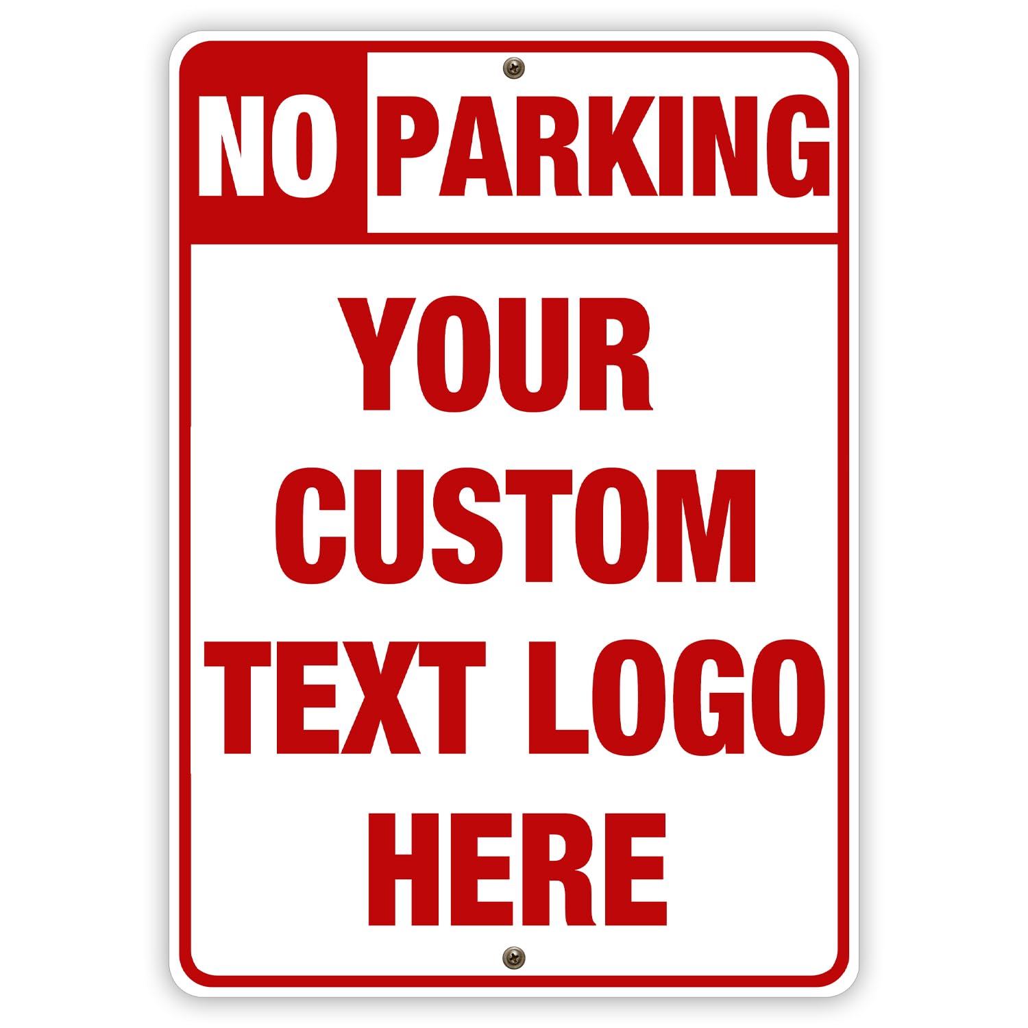 Custom No Parking Reserved Sign, 24"x18" Reflective Aluminum Sign, UV Protected and Weatherproof, Durable Ink, Easy to Install and Read, Indoor/