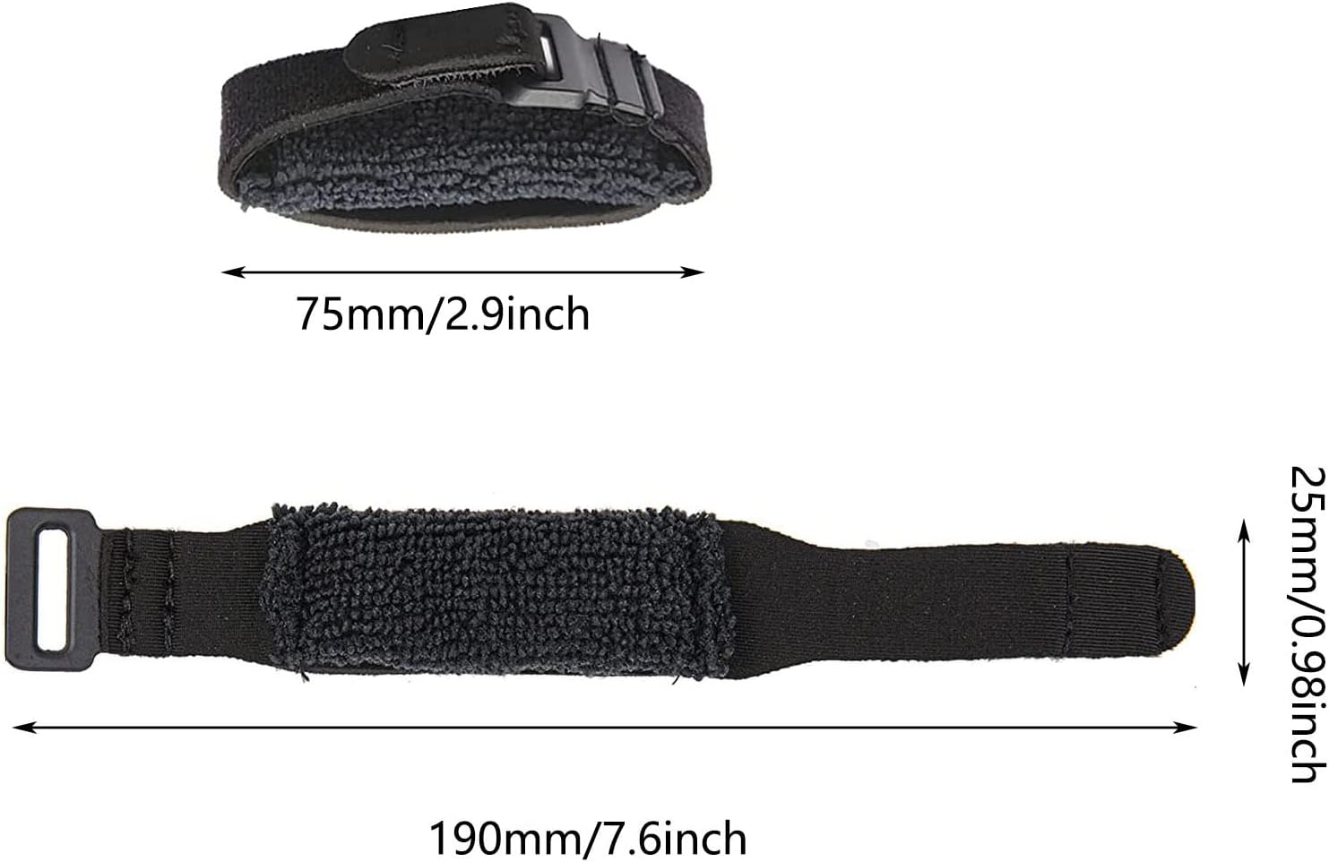 2Pack Guitar Mute Dampener String Mute Bridge-Side Dampener Silence Sponge Neoprene Noise Reducer Fit for 4-6 String Guitar Bass