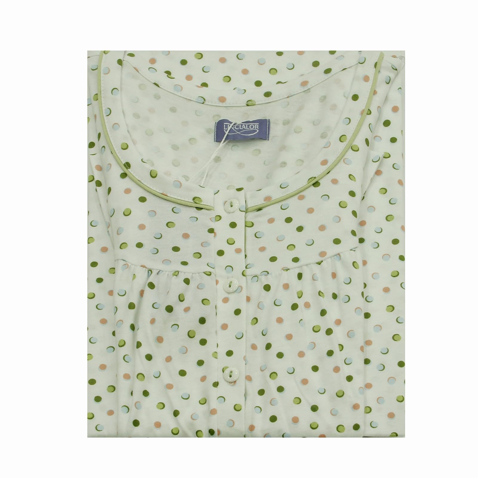 Linclalor Camicia da Notte in Puro Cotone Manica a Raglan Art. 175273