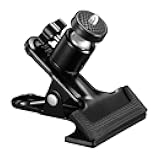 SUPON Multi-Function Tripod Clip Clamp Flash Holder Mount with 360 Swivel Photography Ball-Head for SLR, DSLR, Video Cameras, Studio Backdrop