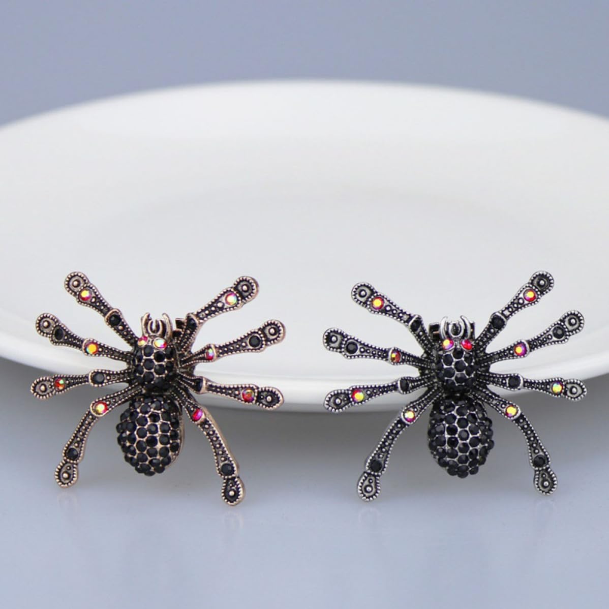 Spider Shoe Charms 1 Pair Alloy Detachable Shoe Clips Xmas Black image 5