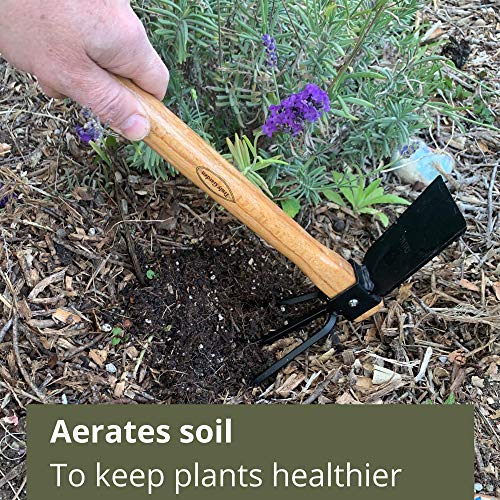 Truly Garden Cultivator Hoe - The Hand held Hoe and Cultivator Tiller is The Ultimate Garden Weeding Tool.