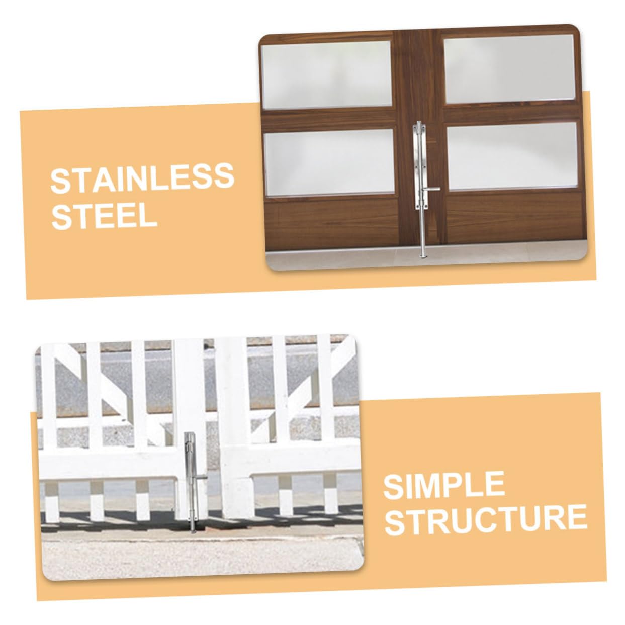GALPADA 2pièces Loquet De Portail Et Serrure De Porte De Grange Loquet De Porte Pour Maison Loquet De Sécurité De Porte Loquet De Serrure De De De Sécurité