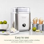 Cuisinart Pure Indulgence Frozen Yogurt-Ice Cream & Sorbet Maker, 2-Qt Capacity, Silver (ICE-30WNC)
