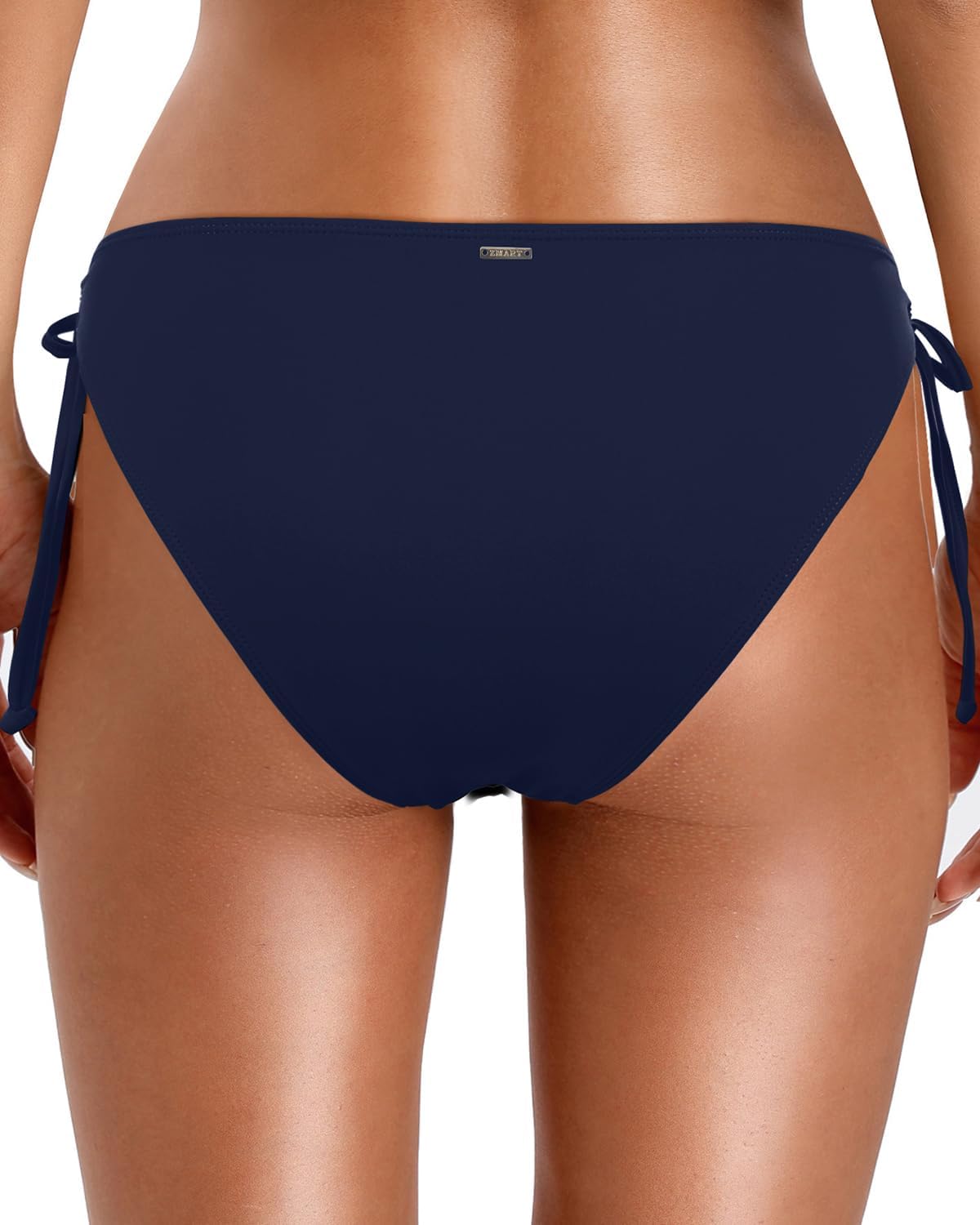 Zmart Women String Tie Side Bikini Bottoms Moderate Coverage Swimsuit Bottom Low Waist Low Rise Bathing Suit - Image 2
