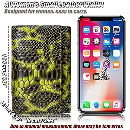 Ladies Stylish Wallet with Snake Print, Genuine Leather Fashion Purse for Women, RFID Blocking Credit Card Holder3