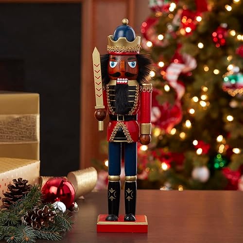 Miniatura 8 de Kurt S. Adler Cascanueces rey afroamericano de 14 pulgadas, multicolor