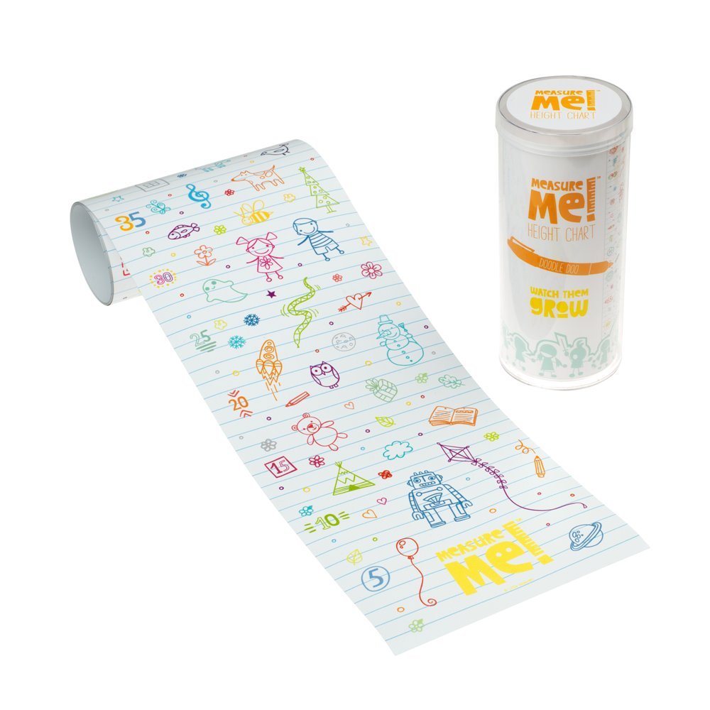 Little Wigwam Multicolour Measure Me! Roll-Up Height Chart For Children - Doodle Doo