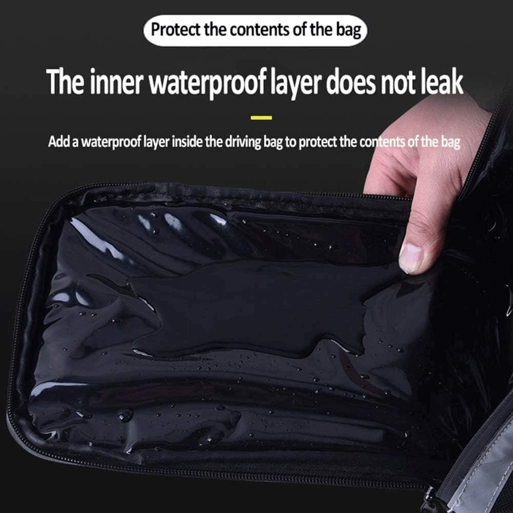 Bike Pinner Bag MTB Mountain Cycling Bike Bicycle Saddle Rear Tail Seat Carrier Bag Waterproof Water Bottle Tool Bag with Rain Cover (Size : 8L)