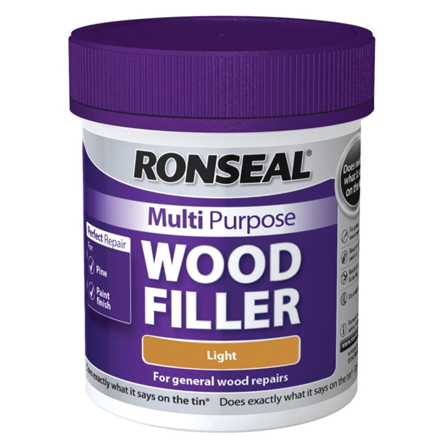 Multi Purpose Wood Filler 250g – Light | Strong Repair Filler for Wood, Doors & Furniture | Easy Sand, Paintable, Interior & Exterior Use