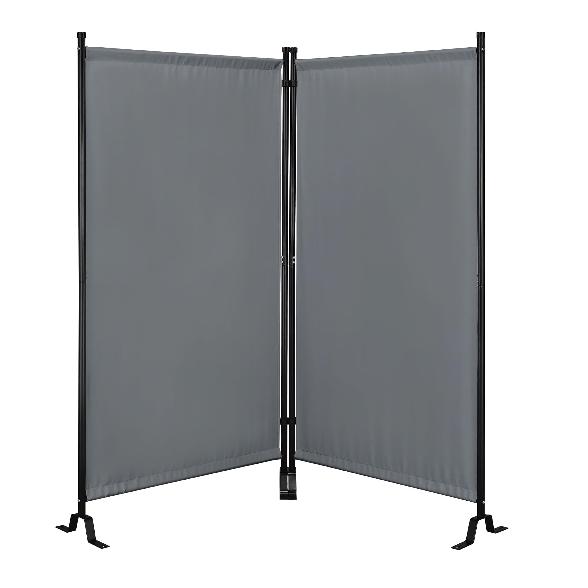 Proman Products - Galaxy II Section Divider, Water Repellent Fabric Room Divider with Black Powder Coated Metal Frame for Indoors or Outdoors, Large