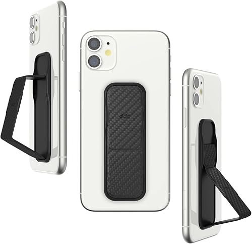 CLCKR Soporte extensible y agarre para teléfono celular, soporte adhesivo universal para teléfono con múltiples ángulos de visión para iPhone