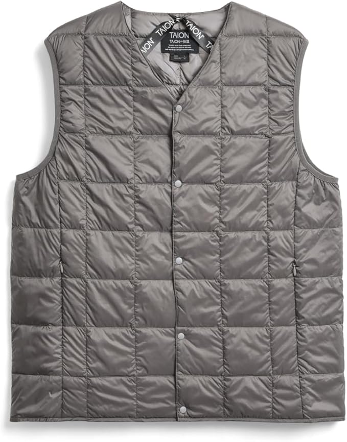タイオン / ベーシック Vネックボタン インナーダウンベスト