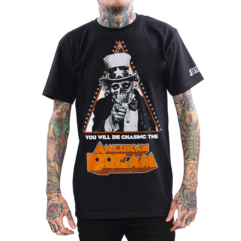 Mens American Dream Uncle Sam Skull T-Shirt