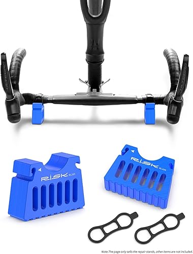 Miniatura 2 de Soporte de reparación invertido para bicicleta, soporte de manillar portátil para mantenimiento de bicicletas, base antideslizante y correas de