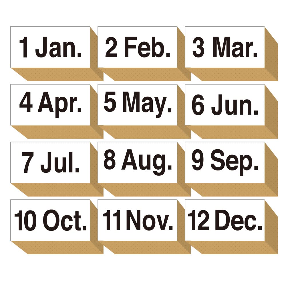 Amazon.co.jp: スタンプ 月 英語 手帳 月間 12ヶ月 セット 月名 かわいい おしゃれ ノート マンスリー スケジュール はんこ 木製  ゴム印 セット プレゼント 日本製 (#99) : 文房具・オフィス用品