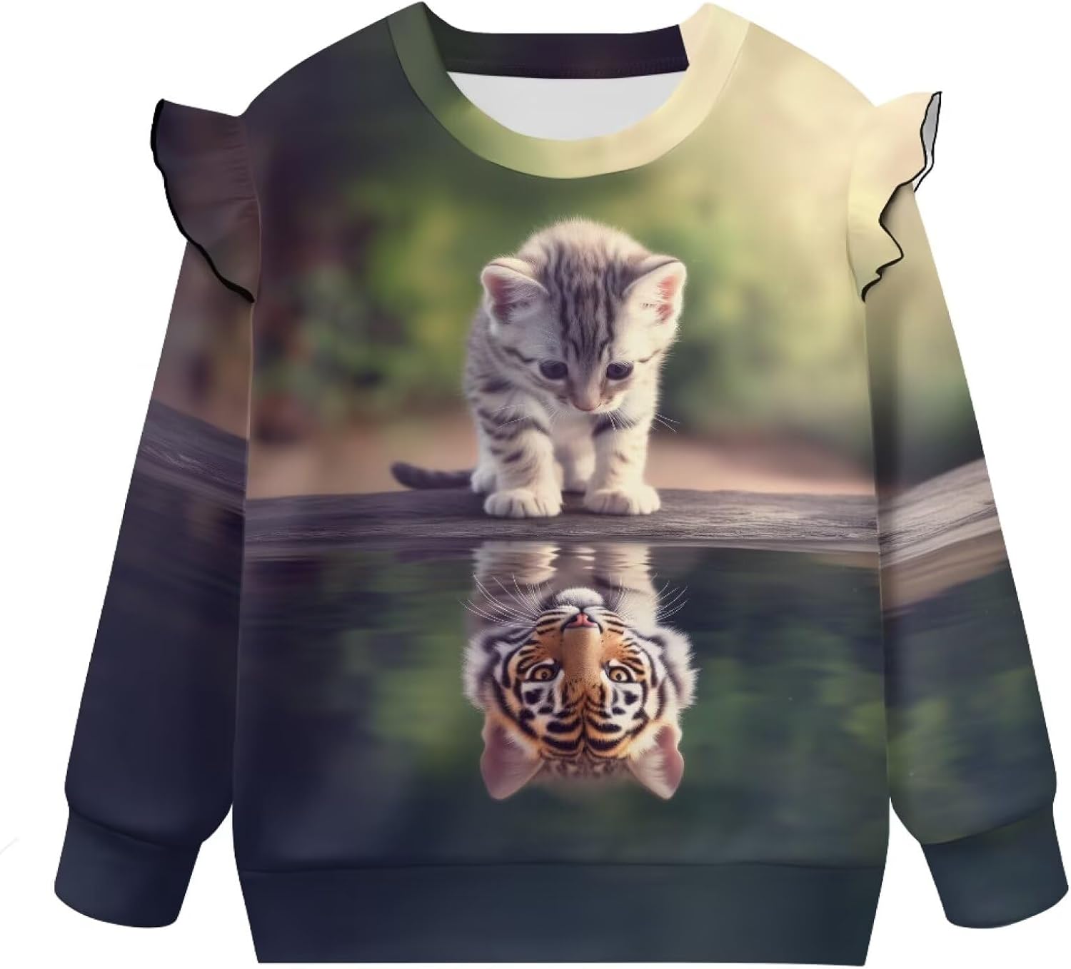 Sweatshirts Jacket for Toddler Girls Long Sleeve Crew Neck Sweatshirts Kids 1-8T Jacket