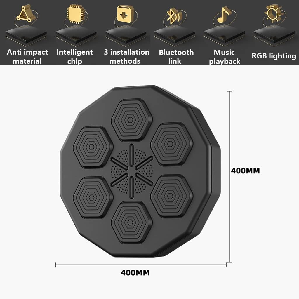 Boxing Machine Wall Mounted Music Boxing Machine Light Moves with Music Indoor with Boxing Glove Kids Other Boxing Equipment Game Products Machine Rechargeable