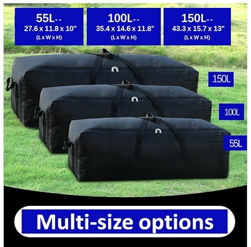 Bolsa para equipamentos de acampamento, Preto, 100L, Simples