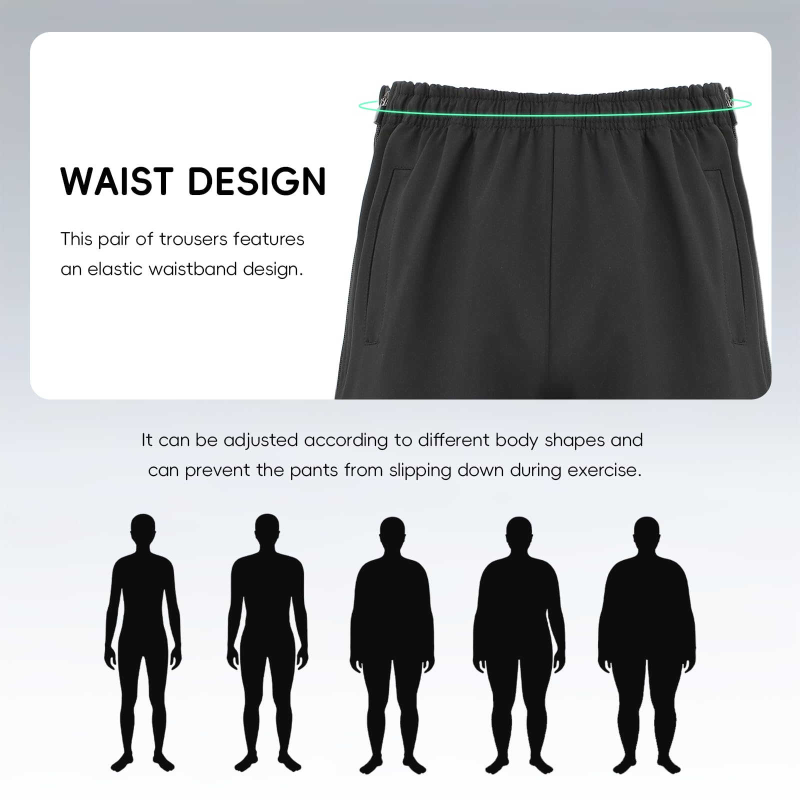 Uomini Allenamento Pantaloni Sciolti Laterale Apertura Pantaloni da Jogging