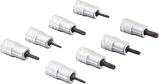 Stahlwille 96021001 8-Piece Screwdriver Socket Set for Inside TORX Screws, 3/8