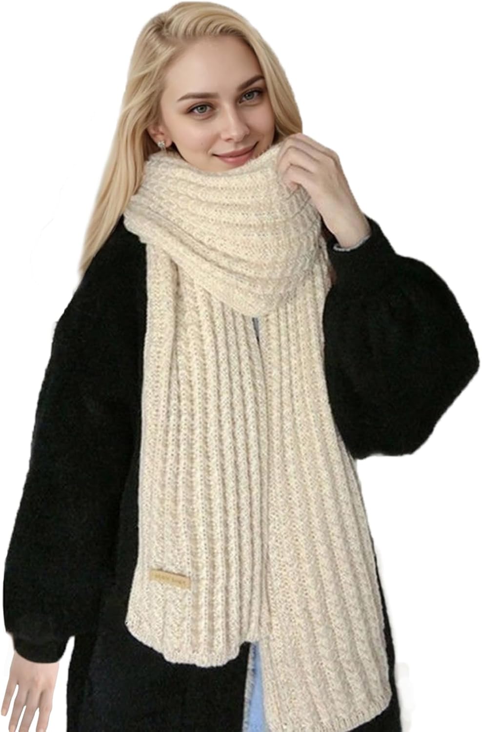 Winter Chunky Knit Scarf for Women Ultra Soft Thick Warm Knitted Scarf Long Knit Scarves for Women’s Cold Weather Winter Chunky Knit Scarf for Women Ultra Soft Thick Warm Knitted Scarf Long Knit Scarves for Women’s Cold Weather
