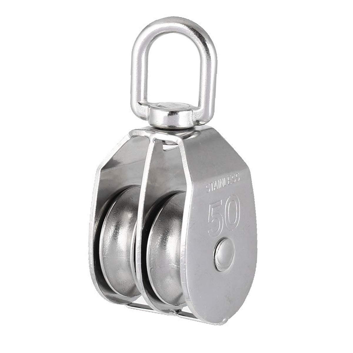 2PZ Carrucola In Acciaio Inox 304 Da 400KG - Puleggia Singola Con Cuscinetti Girevoli M50 - Foto 10