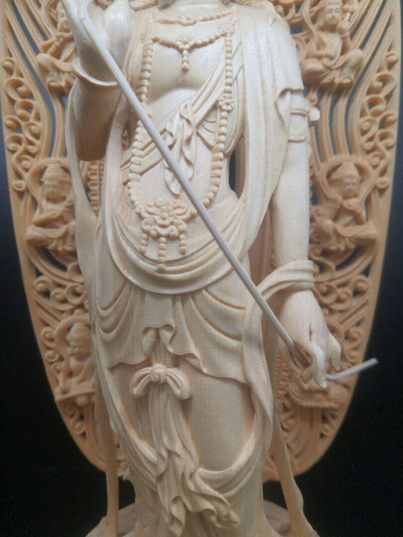 【修縁堂】仏像 阿弥陀三尊 日光菩薩 観音菩薩 八角蓮華丸台座 木彫り 無病息災 修縁堂】仏像 阿弥陀三尊 日光菩薩 観音菩薩 八角蓮華丸台座 木彫り