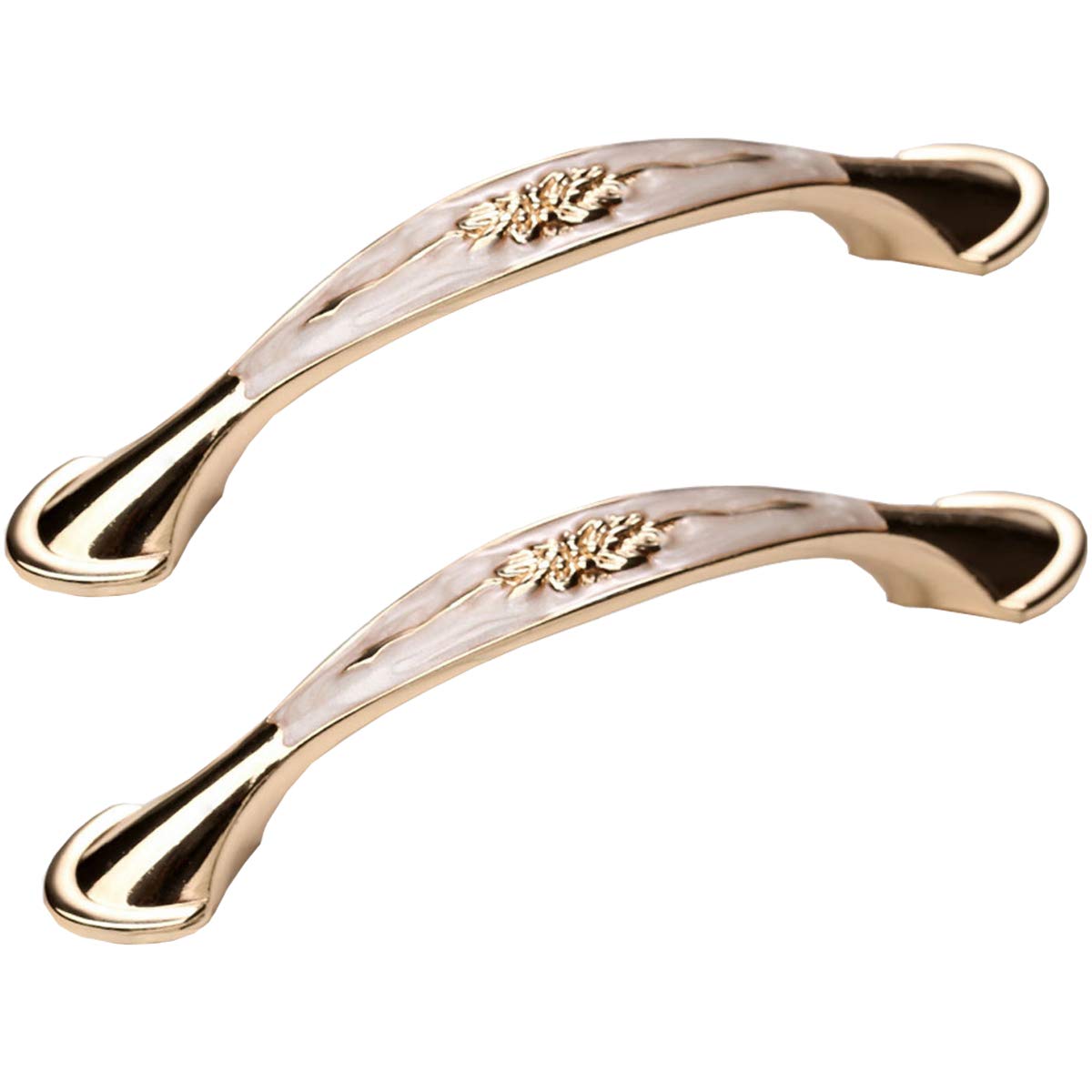 Wushadehans Style B Antique Brass Cabinet Drawer Handles 2Pcs Noble Zinc Alloy Drawer Pulls Kitchen Cabinet Knobs Hardware Hole Distance(,Hole Distance 96Mm)