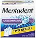 Mentadent Refreshing MintToothpaste, Advanced Whitening, Twin Refills 5.25 Oz.