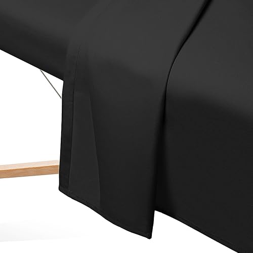 Miniatura 41 de Saloniture Juego de sábanas de microfibra para mesa de masaje de 3 piezas, funda de cama facial de alta calidad, incluye sábanas planas y ajustables