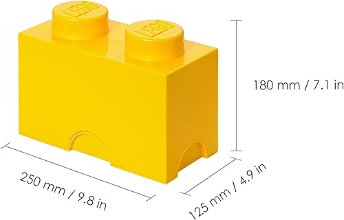 Miniatura 3 de LEGO Caja de almacenamiento amarilla Brick 2 Bright