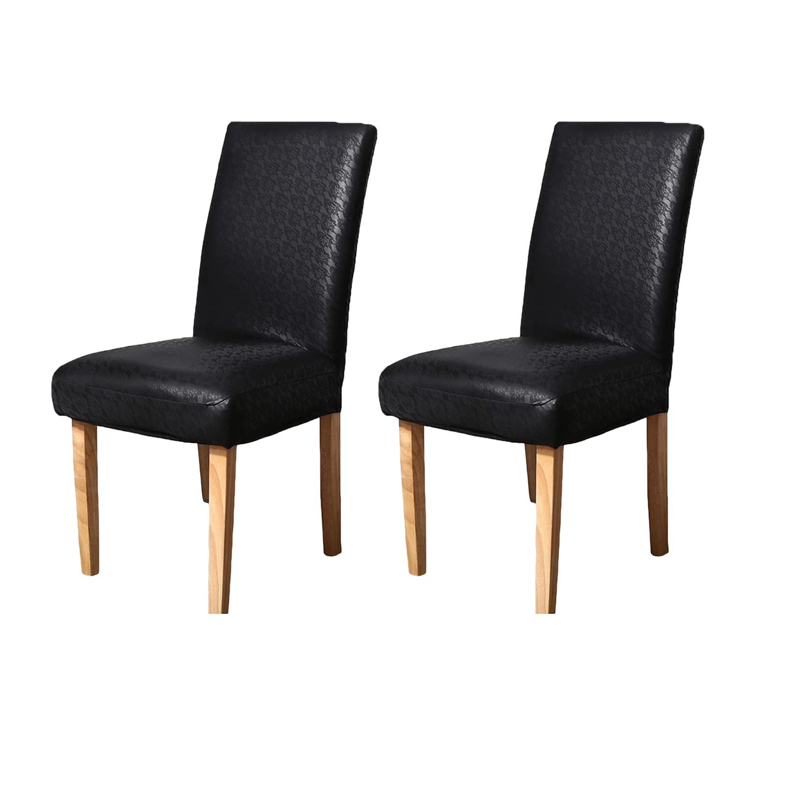 Housse de chaise de salle à manger lot de 2 amovible et extensible