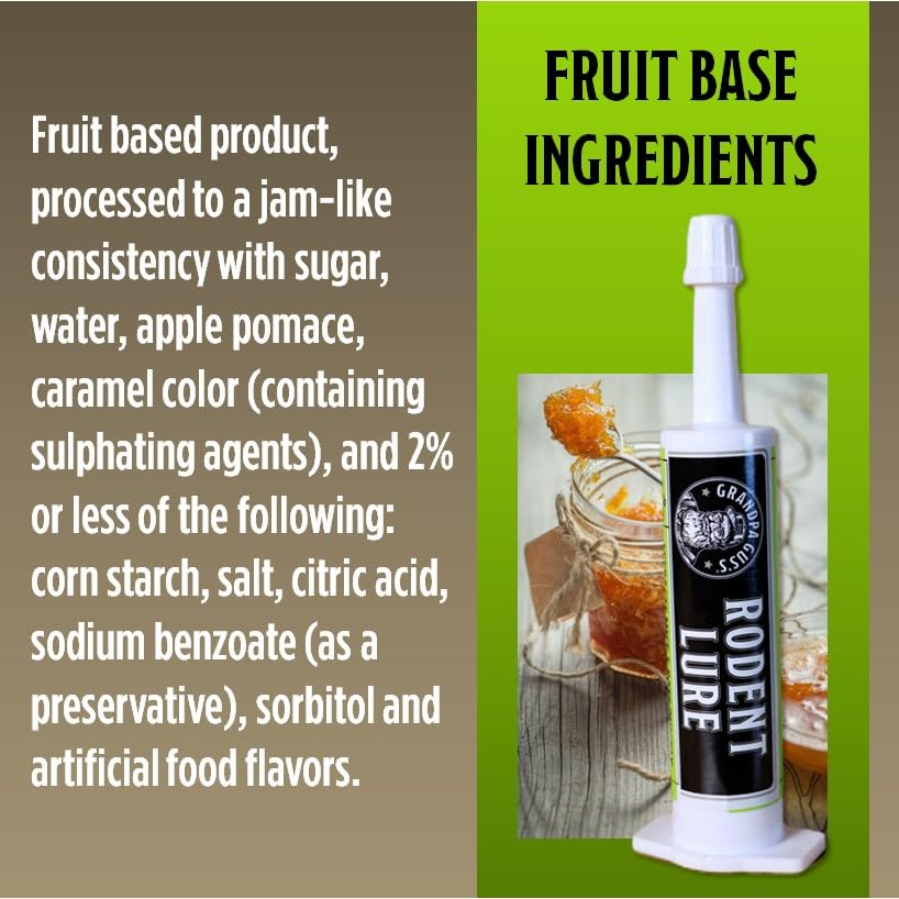 Miniatura 6 de Grandpa Guss Atrayente de Roedores de Grado Alimentario para Trampas de Ratas y Ratones, Atrayente de Cebo Natural, No Tóxico y Seguro, Compatible