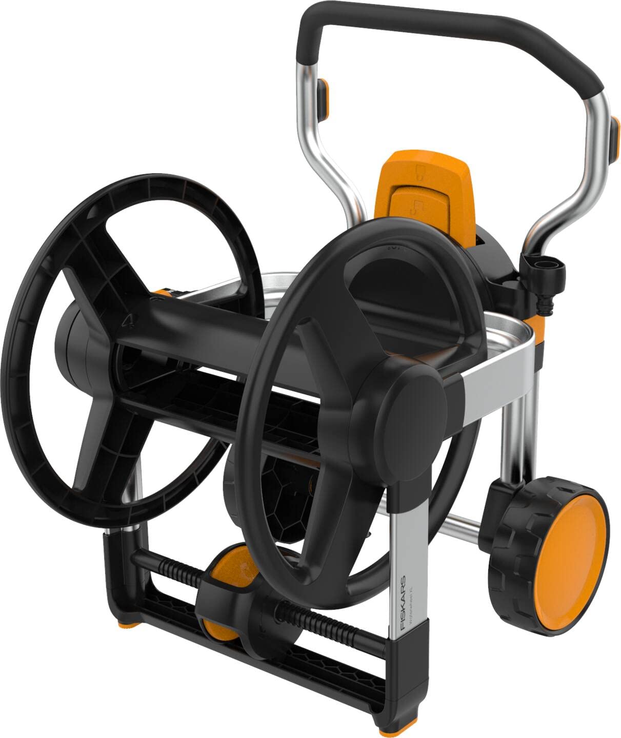 Fiskars Carrello Avvolgitubo Manuale XL con Ruote, Senza Tubo