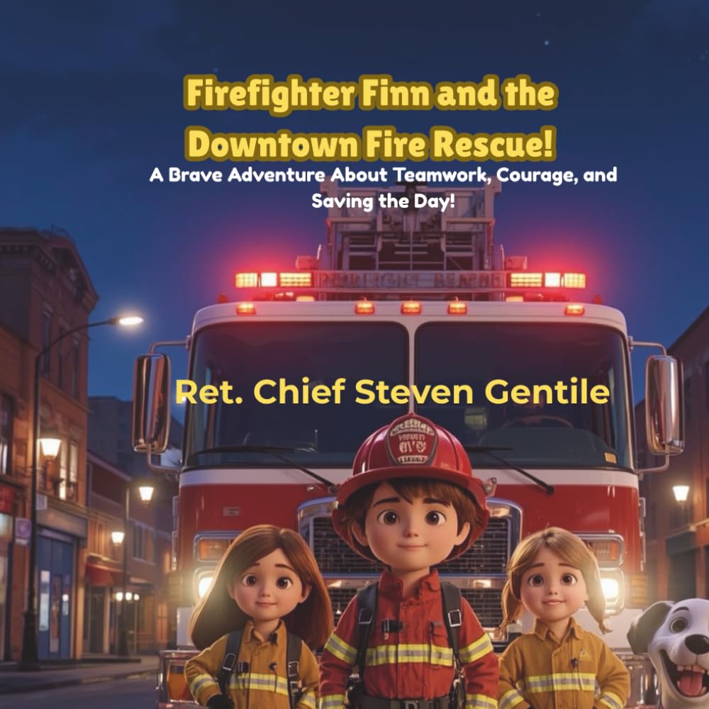 Firefighter Finn and the Downtown Fire Rescue!: A Brave Adventure About Teamwork, Courage, and Saving the Day! (Firefighter Finn: Fun & Adventures Stories)
