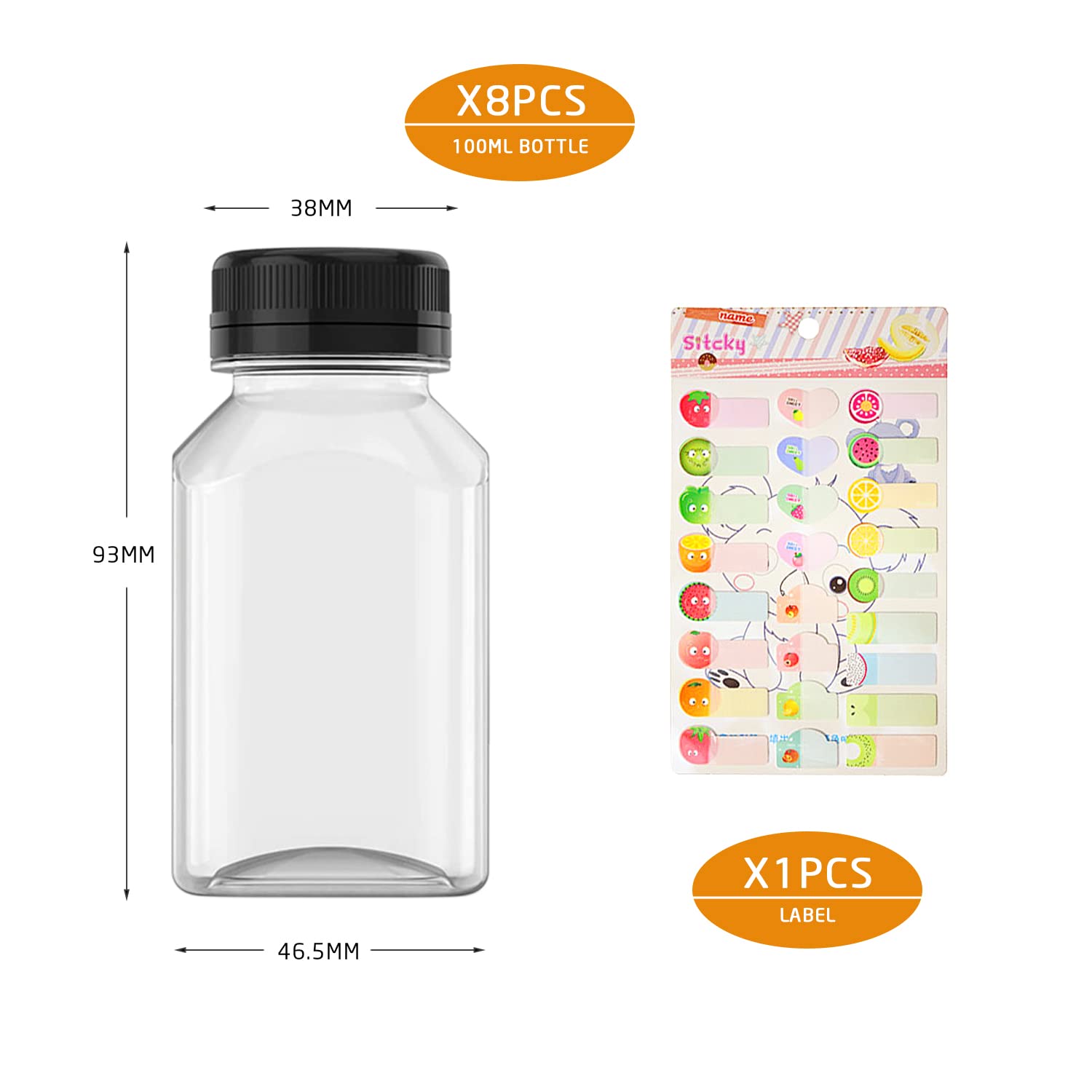 DOITOOL 4 Pezzi Di Plastica Bottiglie Di Succo Di Miele Dispenser Honey Jar Contenitore Bottiglia Di 142354s
