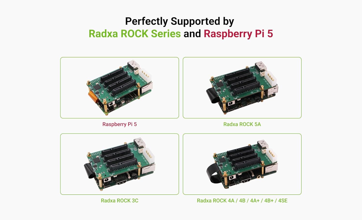 Radxa Penta SATA HAT, Up to 5X SATA disks HAT for Raspberry Pi 5 and Rock Pi SBCs, Mini NAS Server, Single Board Computer