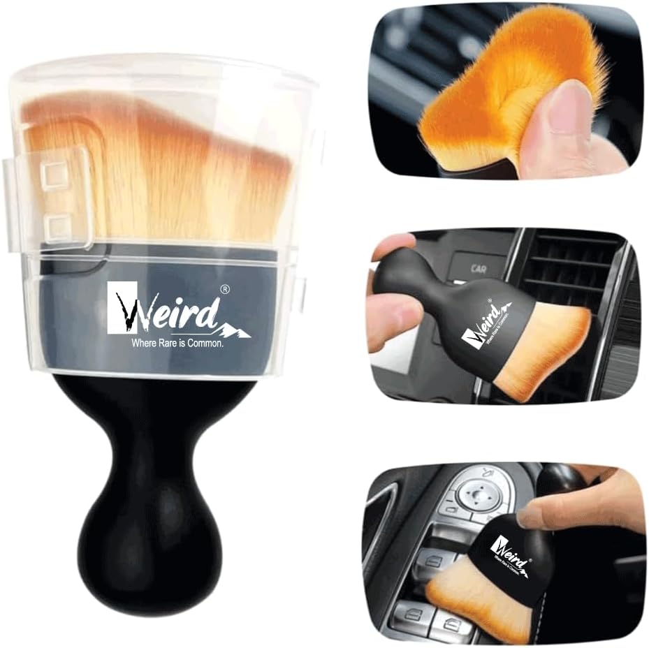 WEIRD Car Interior Dust Brush Small Size, Soft Bristles Detailing Brush ...
