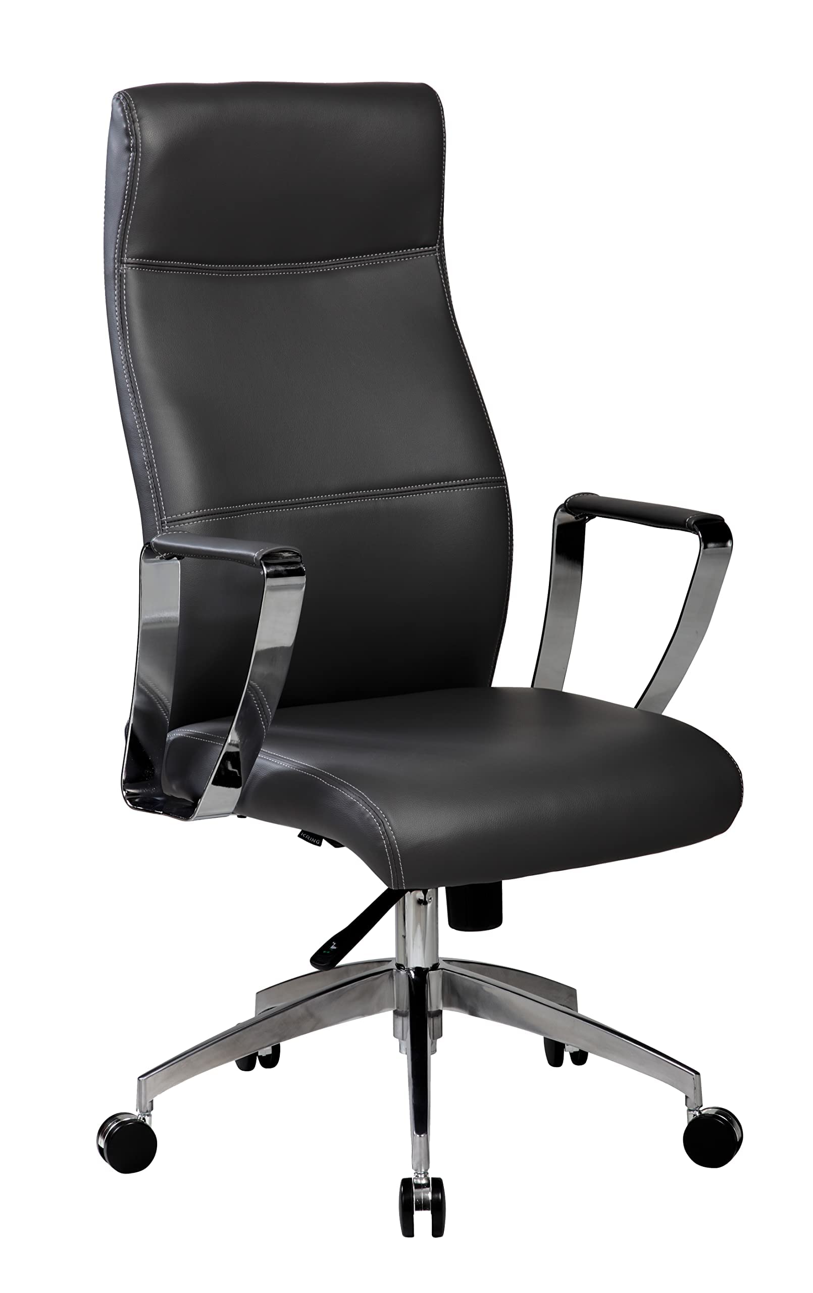 Smartue - Sedia da ufficio ergonomica con schienale alto, braccioli