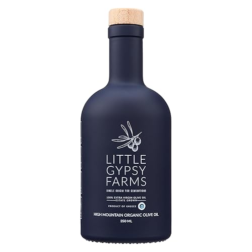 AOVE orgánico de alta montaña  Aceite de oliva virgen extra griego cultivado en Little Gypsy Farms Estate  5 x polifenoles altos  lote pequeño