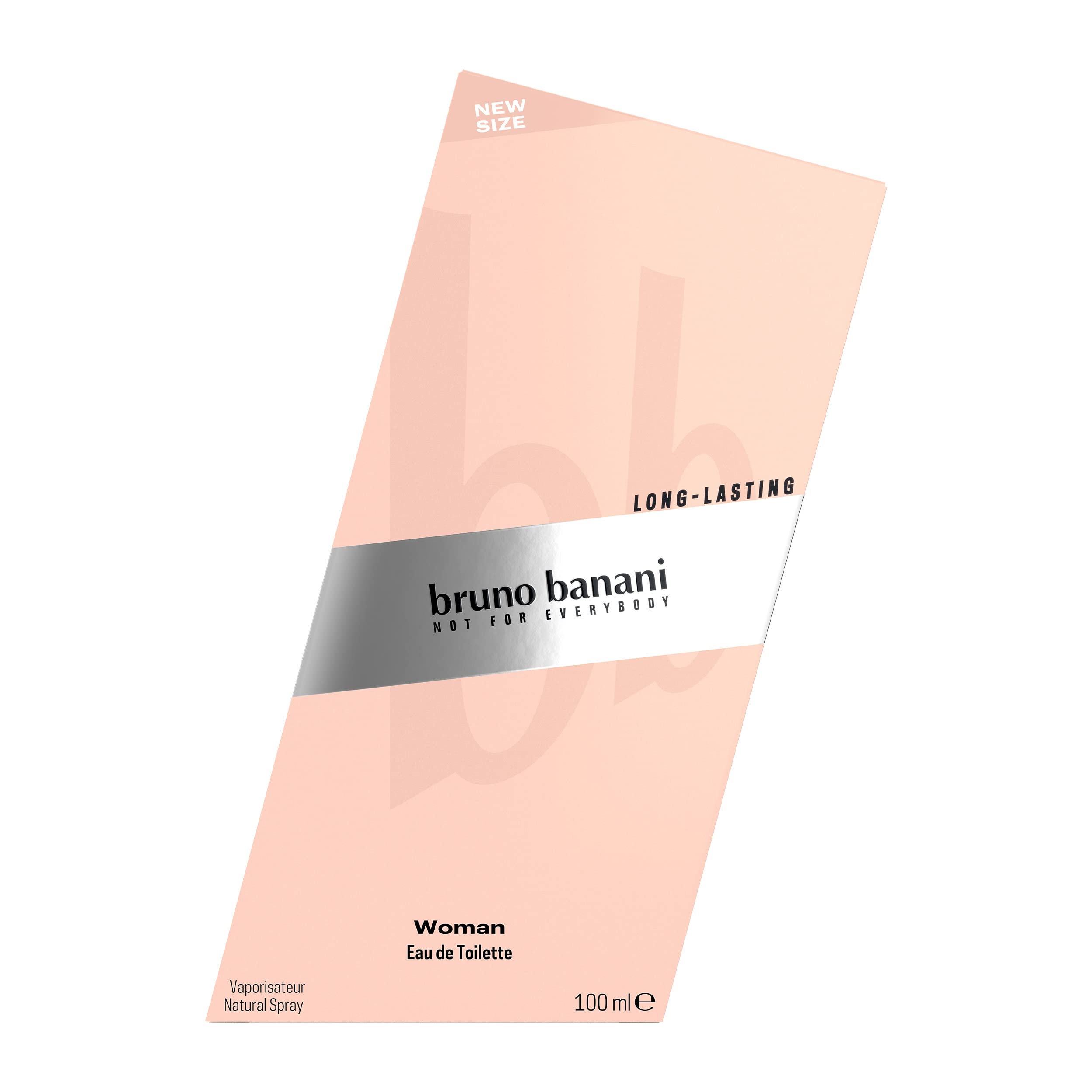 bruno banani Woman Eau de Toilette Natural Spray, kwiatowo-owocowe perfumy damskie, szklany flakon z rozpylaczem, 100 ml
