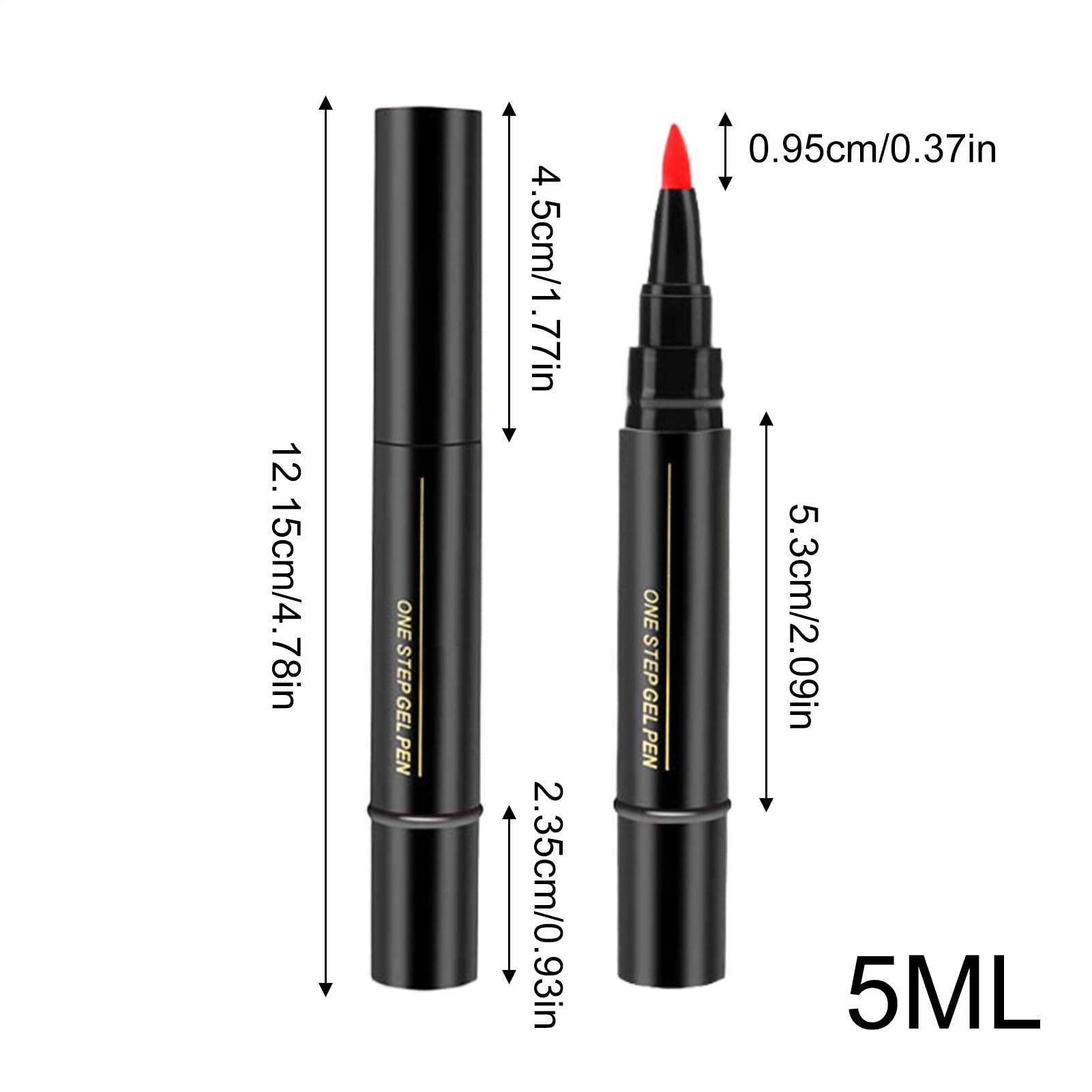 11 Pièces Stylo Vernis À Ongles, Stylo Gel Avec Pinceau Pour Ongles, Accessoires Crayon Venis À Ongle, Séchage Rapide Sans Lampe UV, Pour Femmes Et Filles