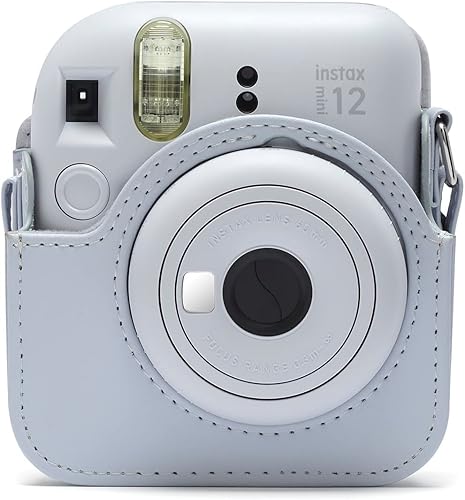 Fujifilm Instax Mini 12 - Funda para cámara instantánea + cámara, color blanco arcilla